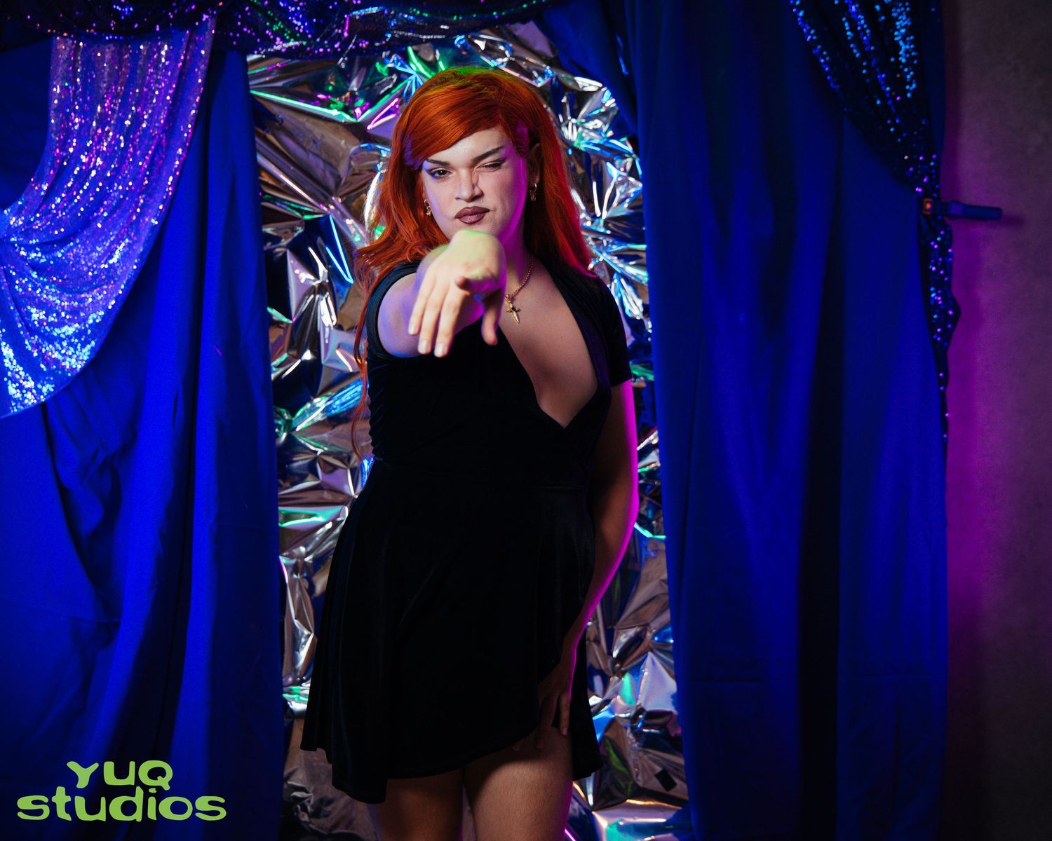 Calla Faeria photographed at YUQ Studios 2025 fundraiser show. Photo by Los Angeles photo/film production company, YUQ Studios.