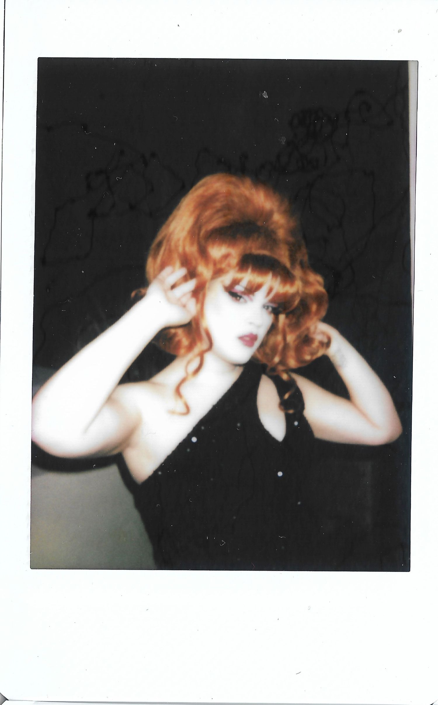 Photograph of Los Angeles drag artist, Calla Faeria. Part of her ongoing drag codex and archival project.
