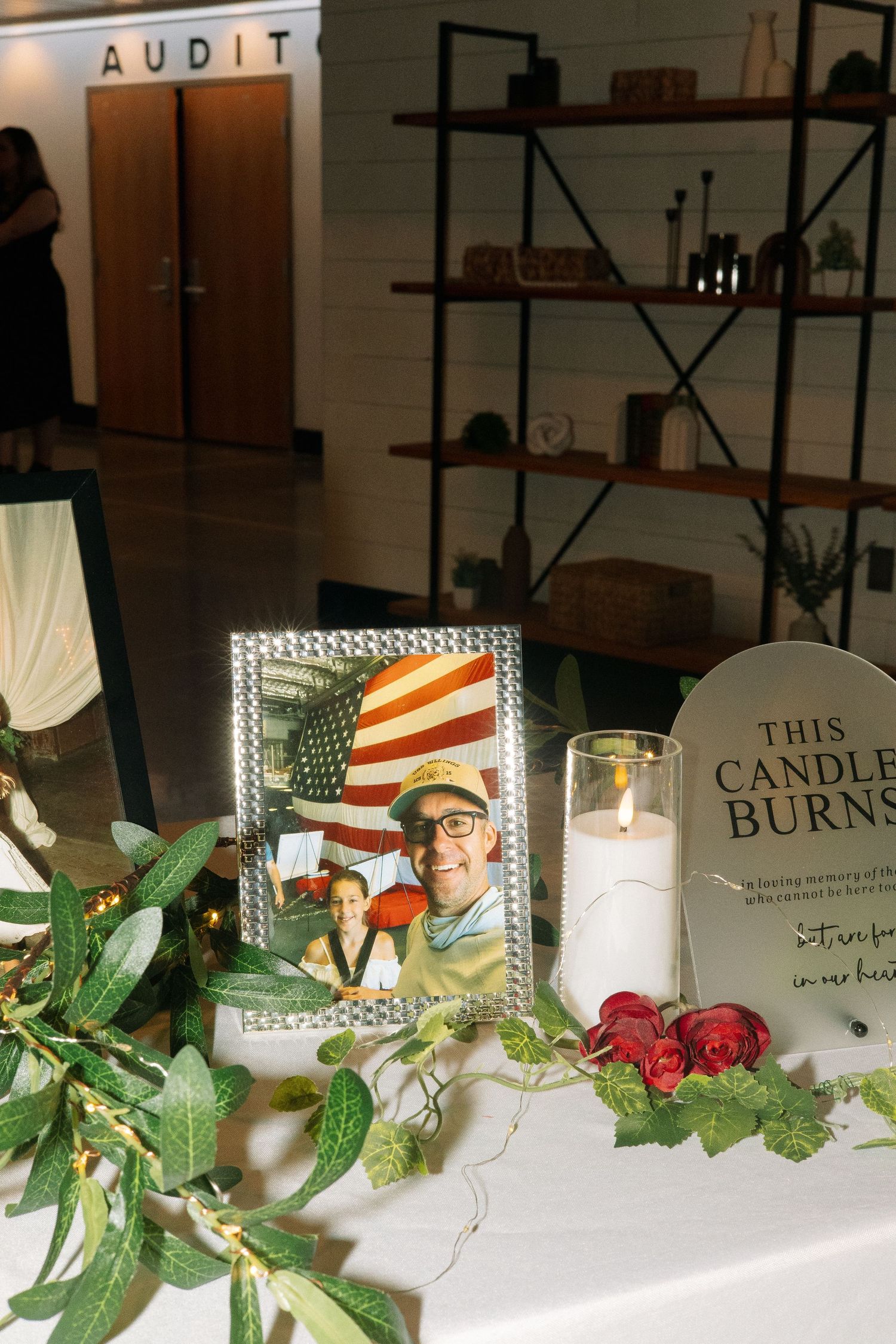 Memory table wedding reception Tampa Florida wedding photographer