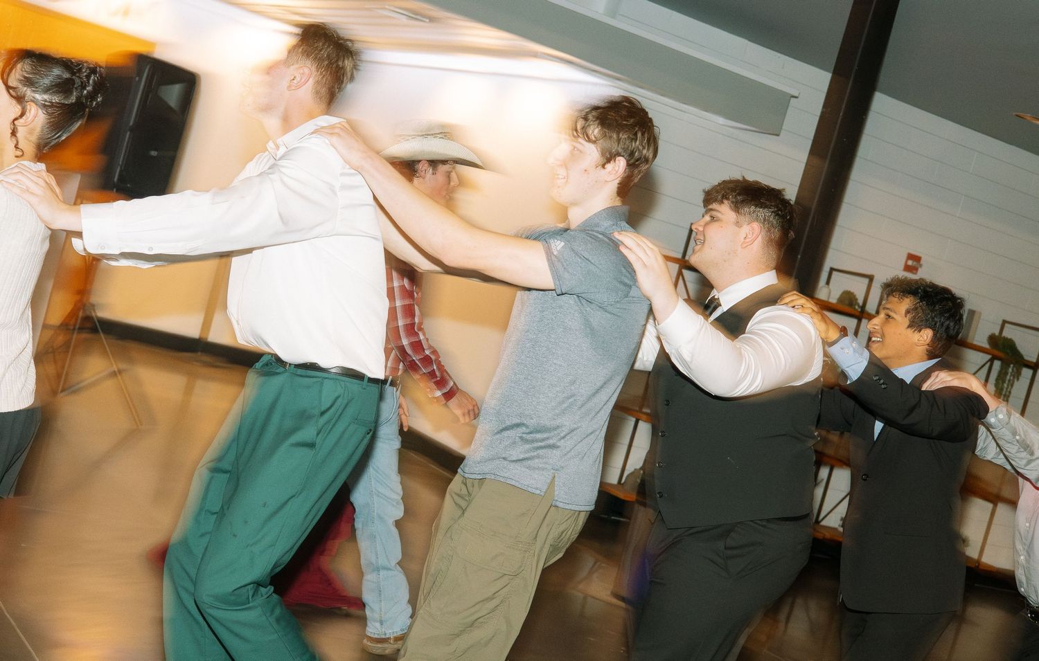 Wedding day dancing family friends Tampa Florida wedding photographer