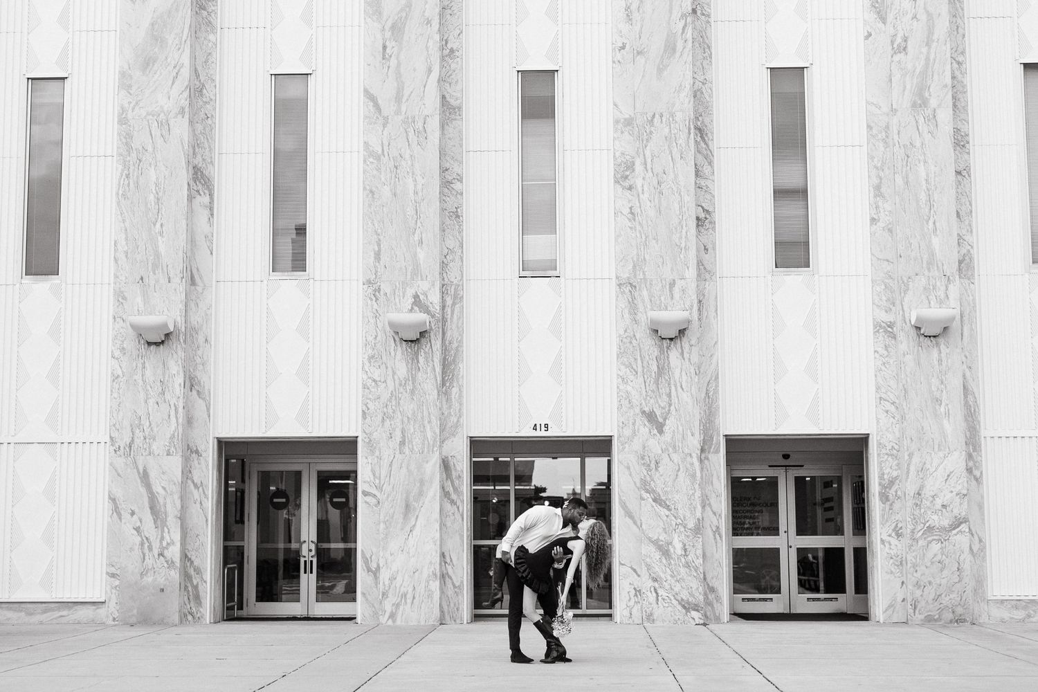 Hillsborough County Clerks office courthouse old money elopement wedding photography Downtown Tampa Florida