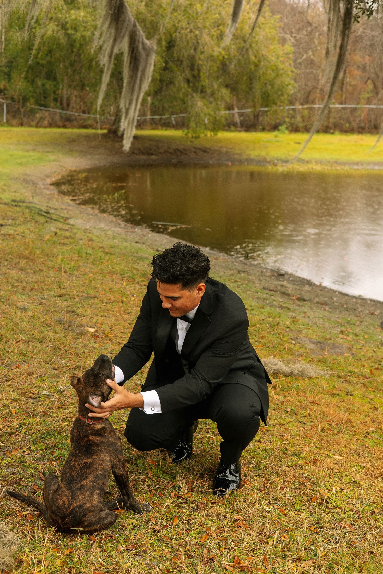 Wedding day groom getting ready Tampa Florida wedding photographer