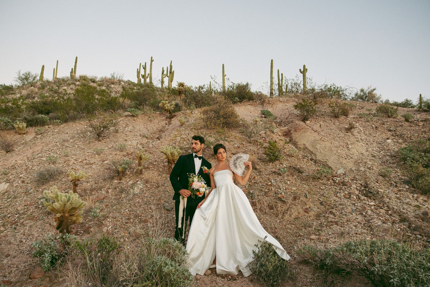 Arizona sunset elopement couple wedding photographer