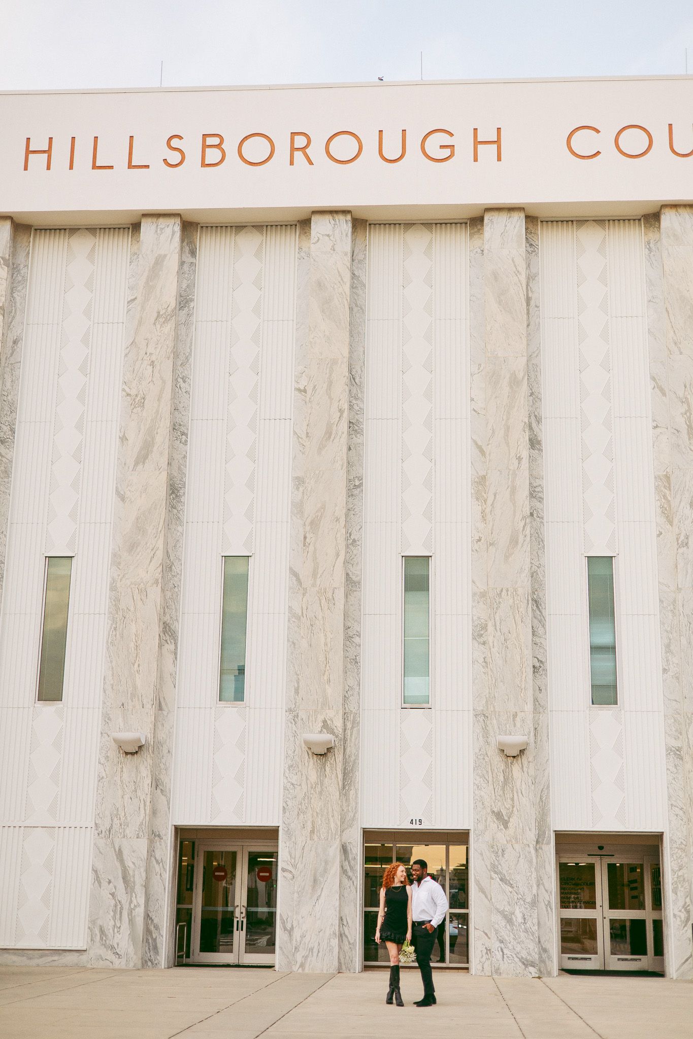 Hillsborough County Clerks office courthouse old money elopement wedding photography Downtown Tampa Florida