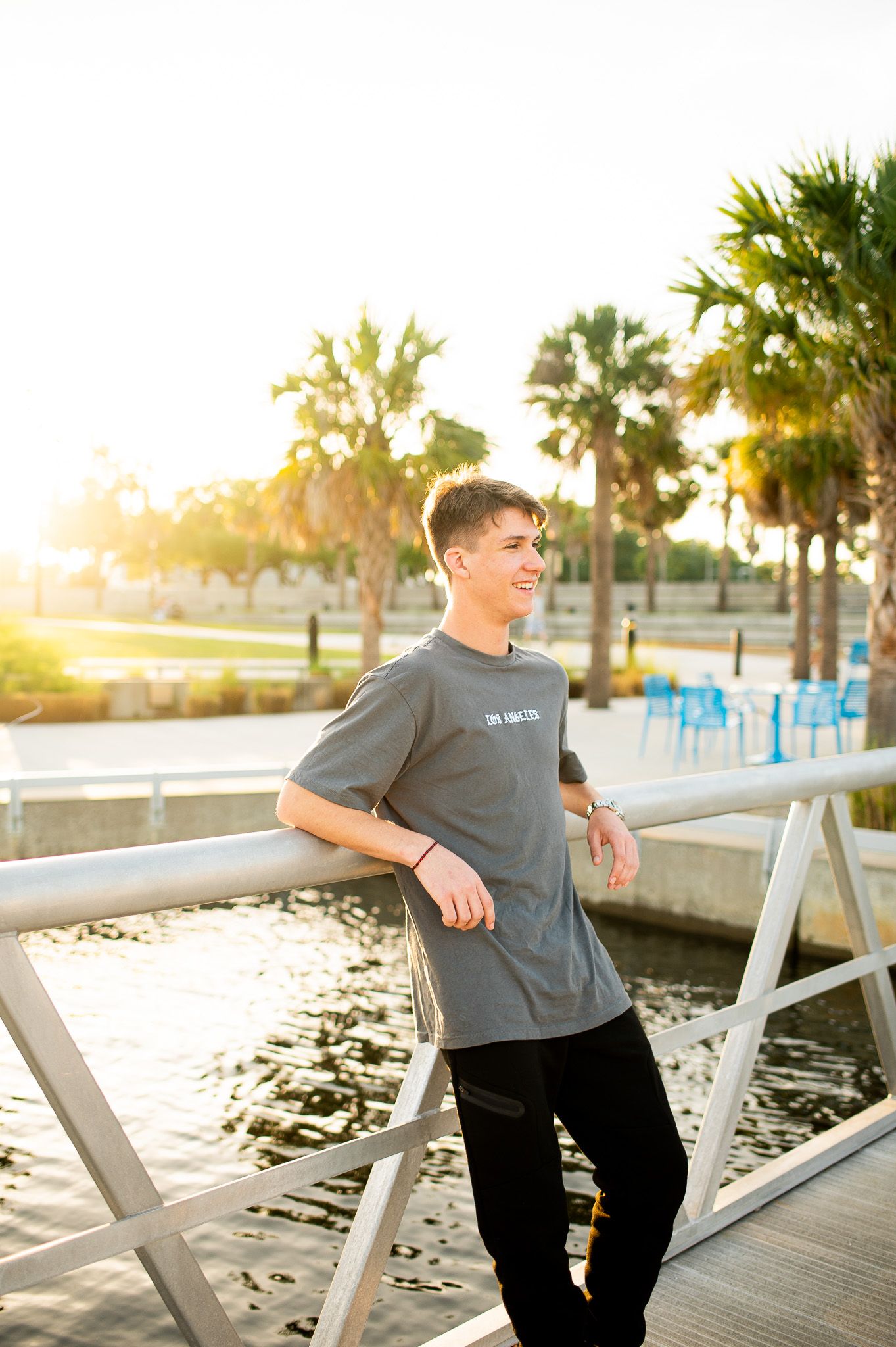 Downtown Tampa Florida senior boy session photographer