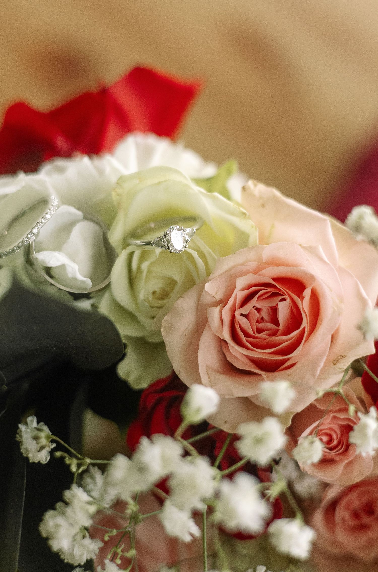 wedding detail flatlay rings Tampa Florida wedding photographer