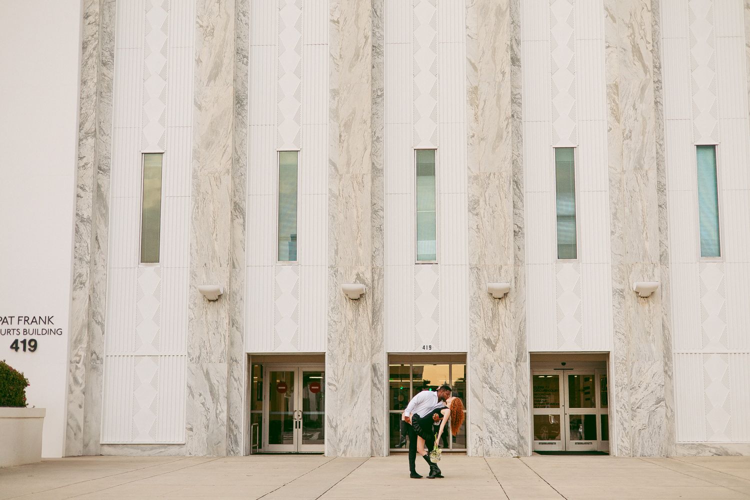 Hillsborough County Clerks office courthouse old money elopement wedding photography Downtown Tampa Florida