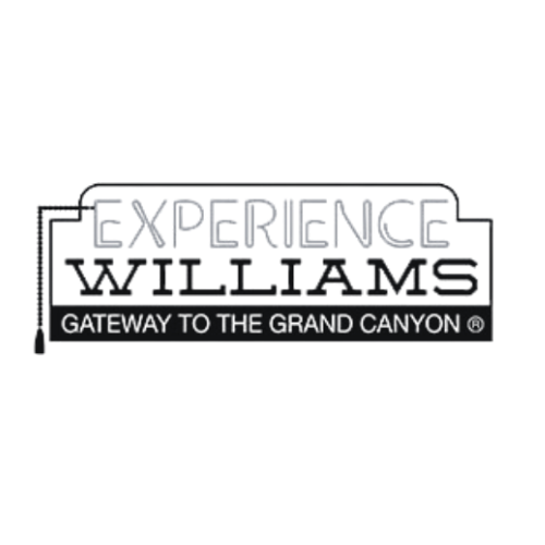 Modern logo design for Williams featuring Gateway to the Grand Canyon tagline.