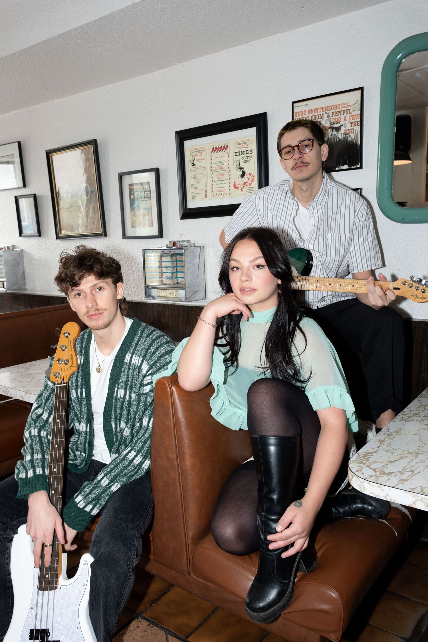 Studio or on-location creative portrait session. Band photography.