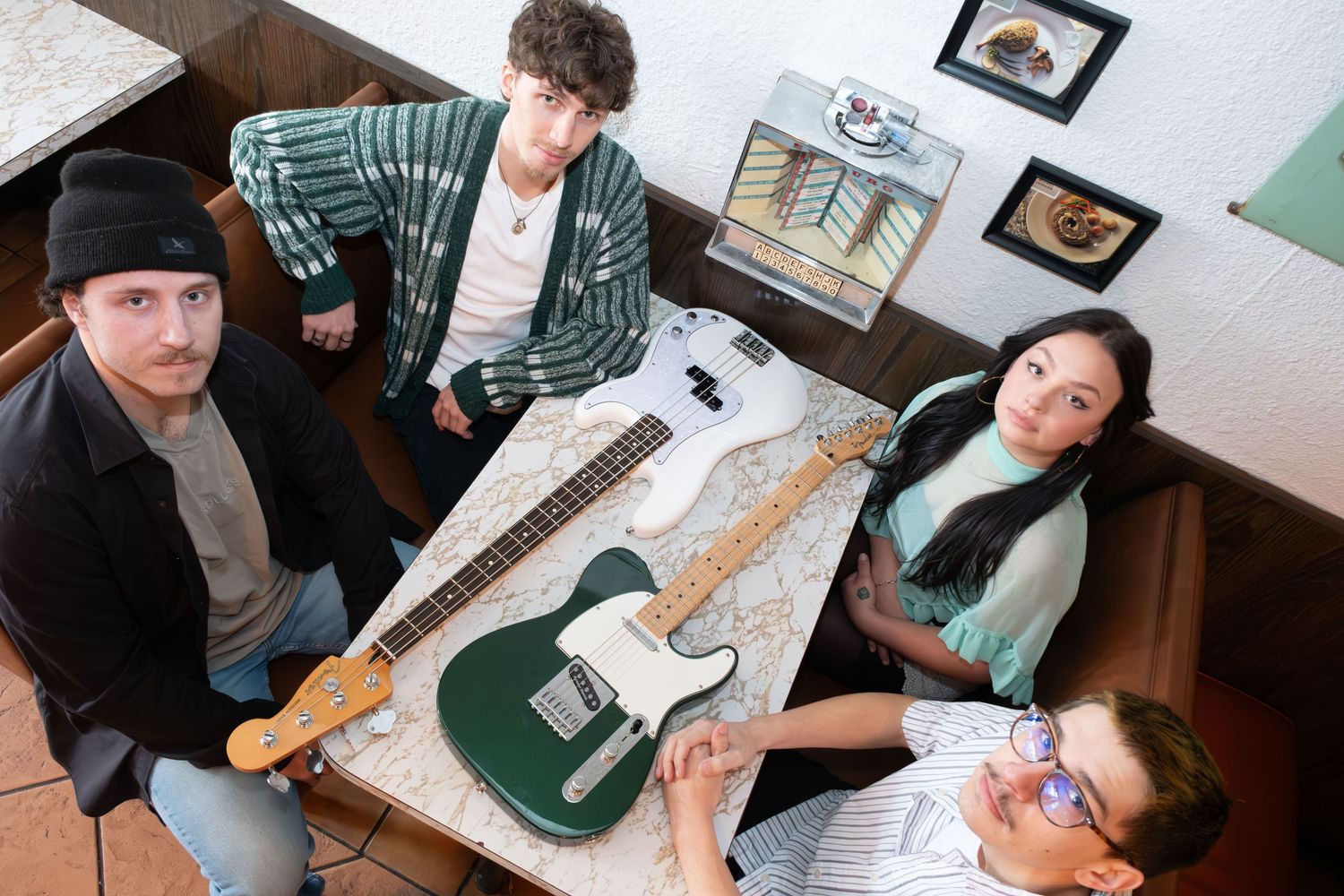 Studio or on-location creative portrait session. Band photography.