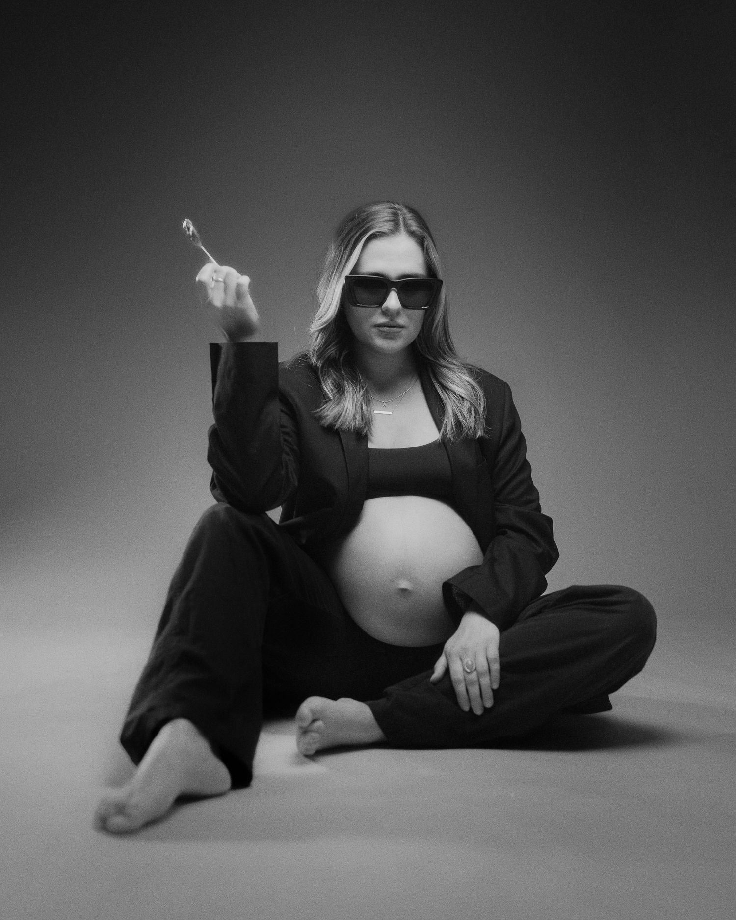 studio natural maternity photo captured in rocklin california