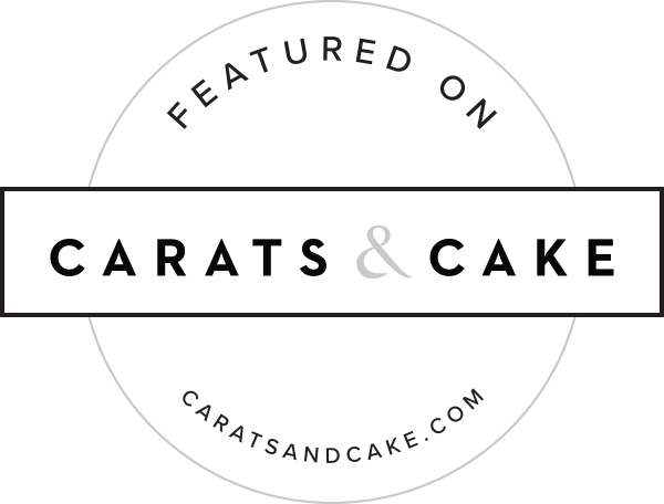 Black circular logo design with text reading Featured On Farm and Camp.