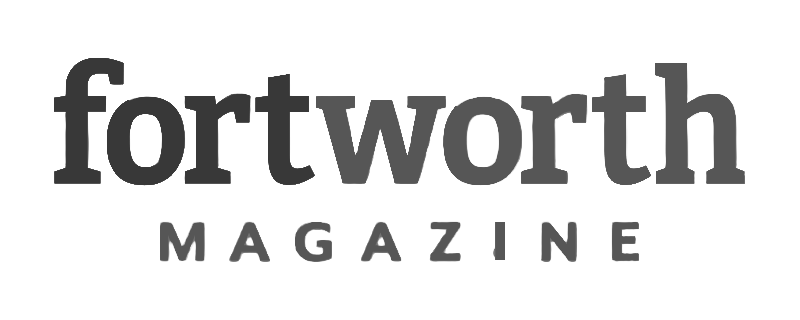 Fort Worth Magazine logo in grayscale typography.