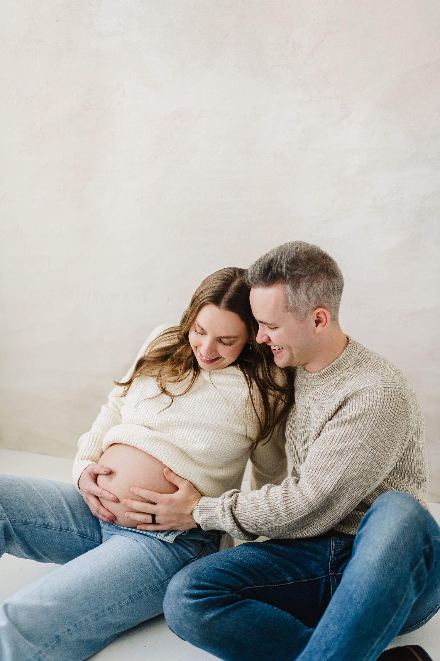 maternity photography at the studio in Denver Colorado. Colorado maternity photographer. Fine art photography