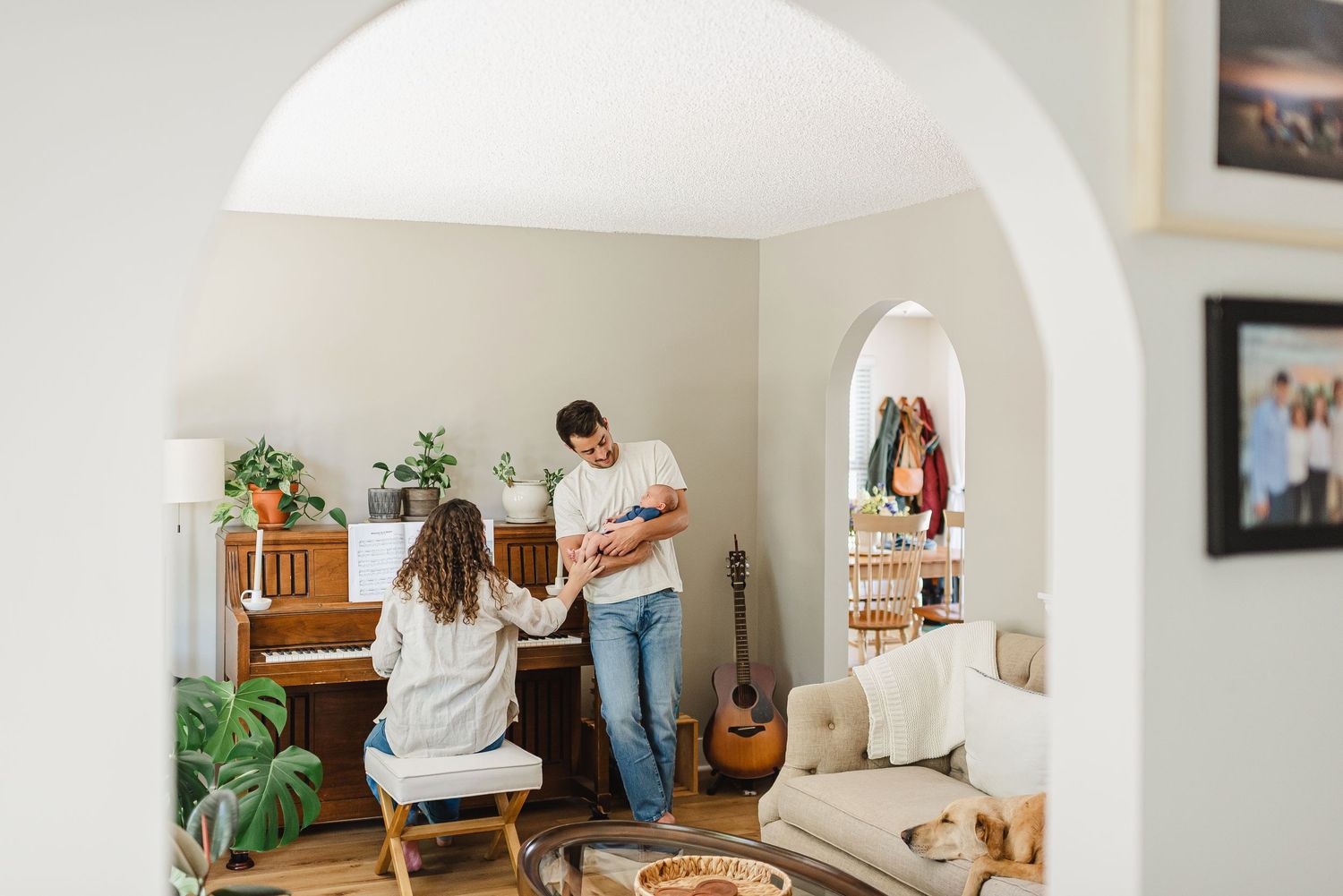 in home newborn session. Colorado in home newborn photography.