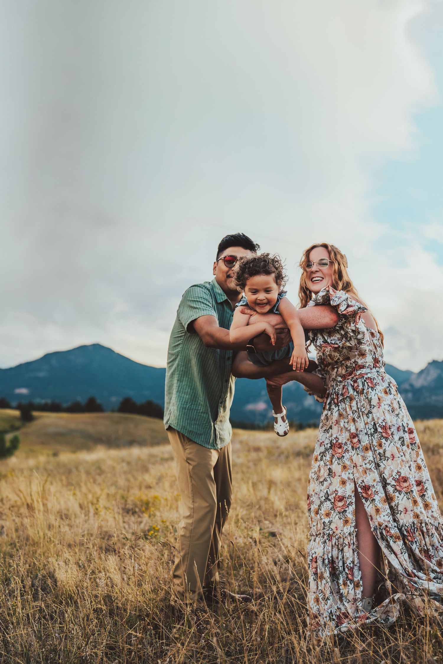 Family photos in the mountains. Denver family photo session in the mountains of Boulder