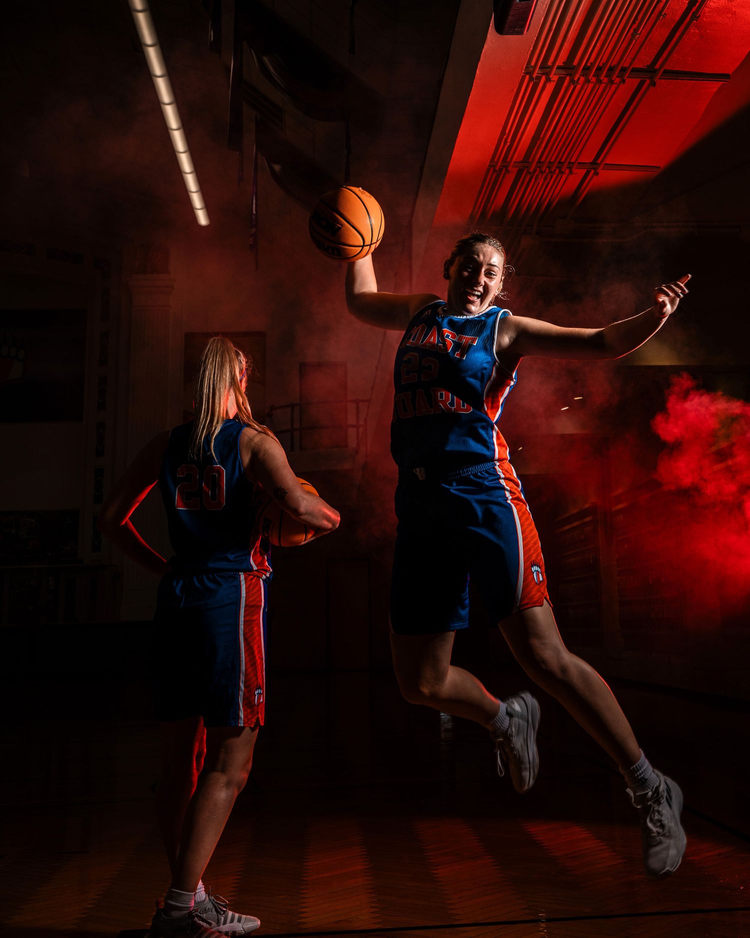 This is what media day should feel like—raw energy and real moments with the Coast Guard women’s basketball