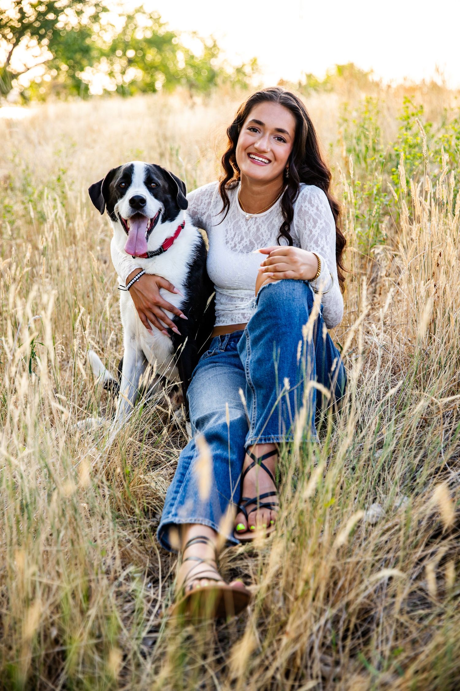 Denver and Boulder Colorado senior portrait photographer with pets