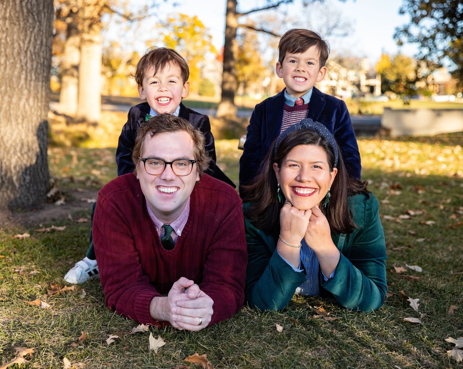Family photos near Wash Park in Denver Colorado