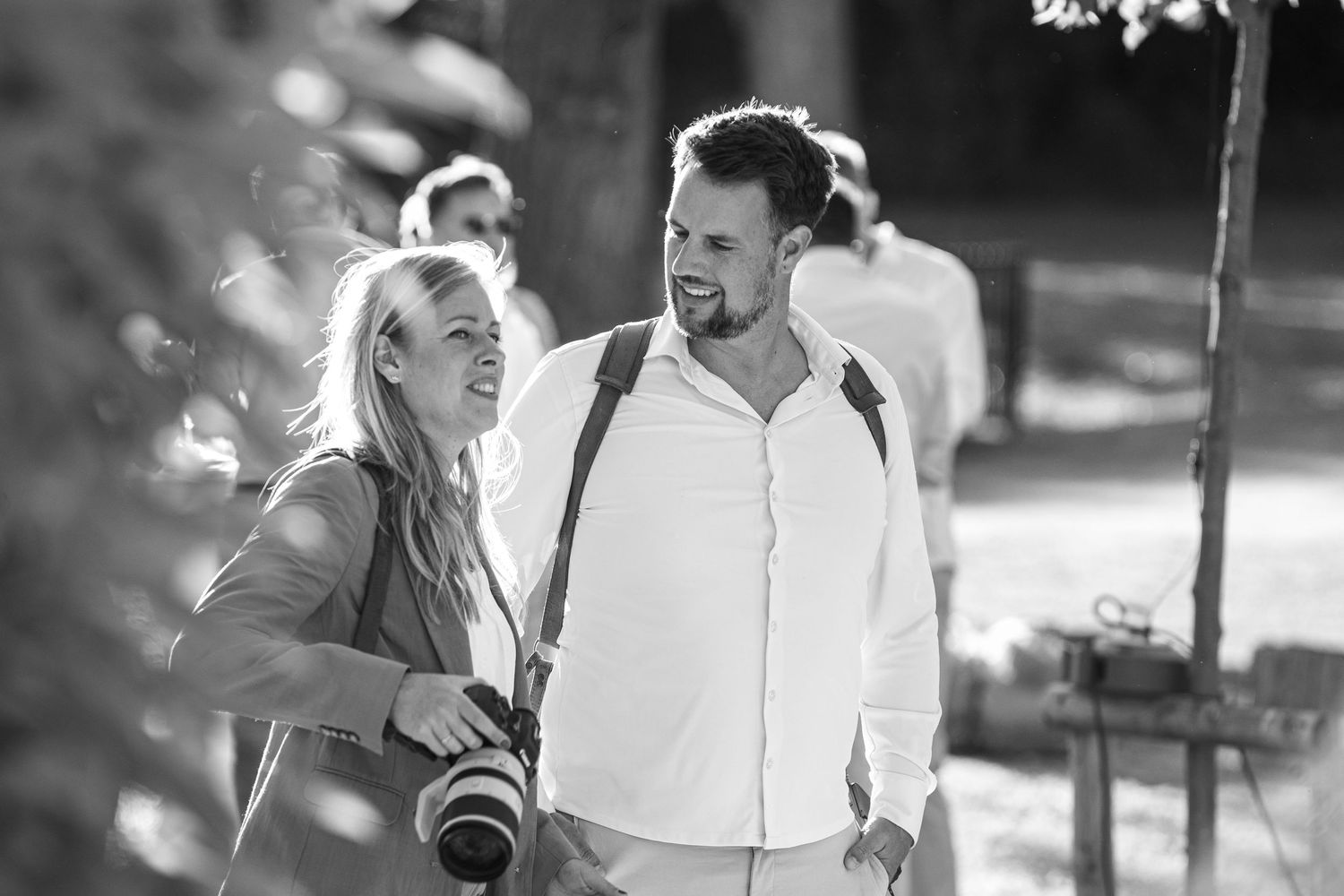 niels en Lieke van de bruidsgasten