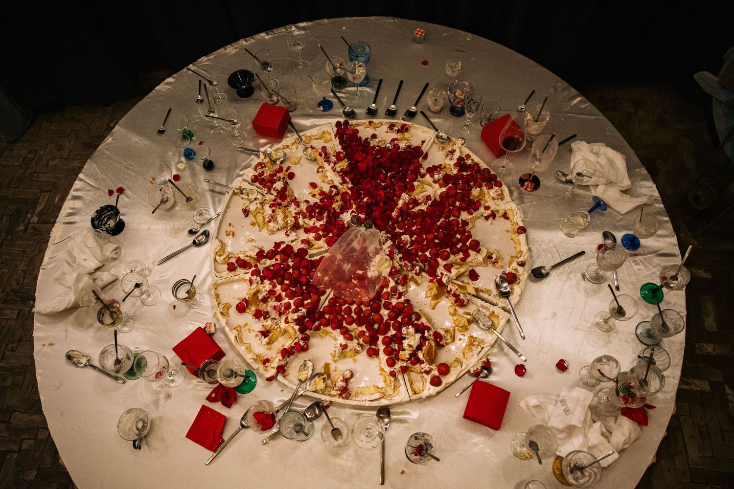 dessert aardbeien