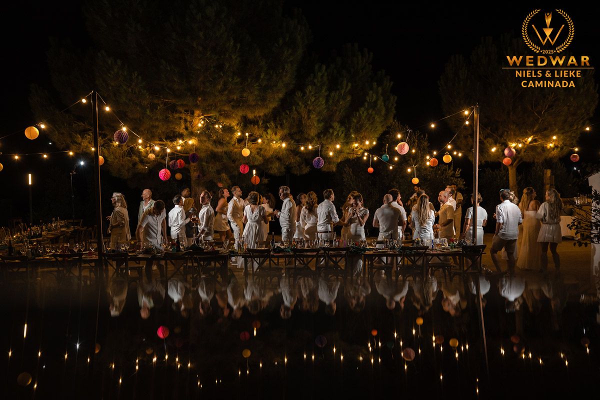 bruiloft in spanje malaga met reflectie feest
