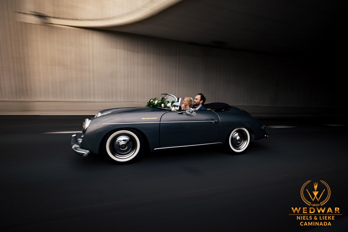 wedwar winnende foto rijdende auto