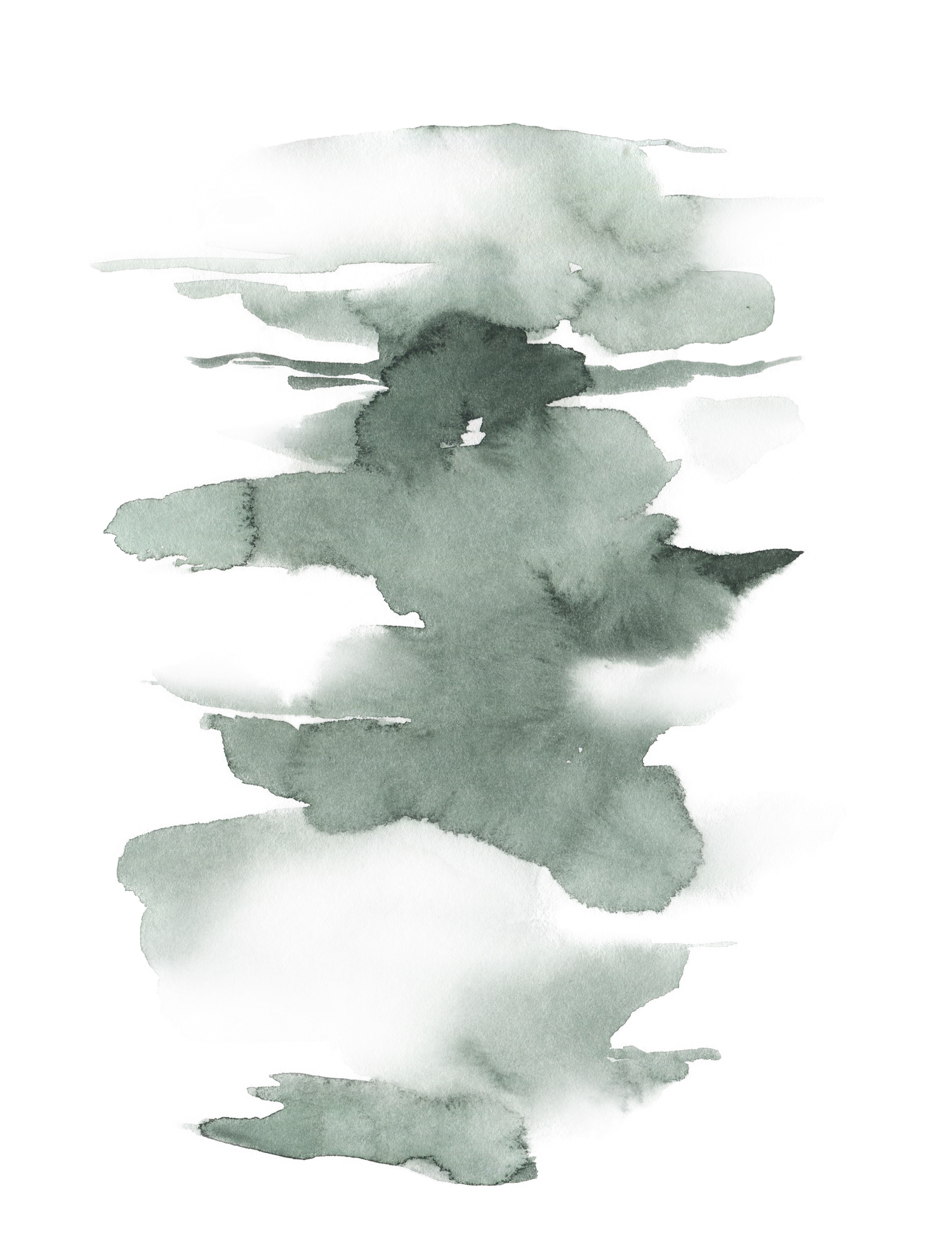Abstract watercolor wash in sage green creating a subtle horizontal gradient effect.