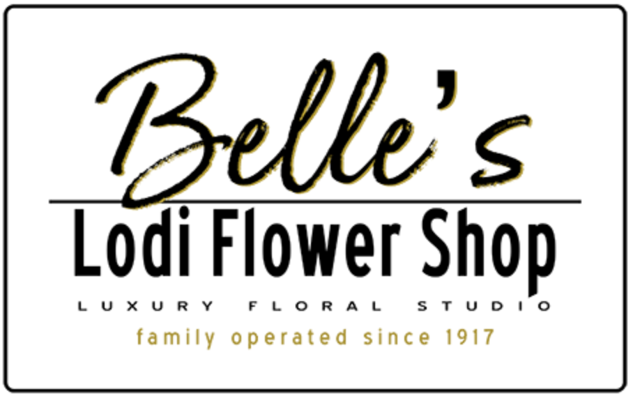 A collection of floral shop logos showing different business names and designs in black text.