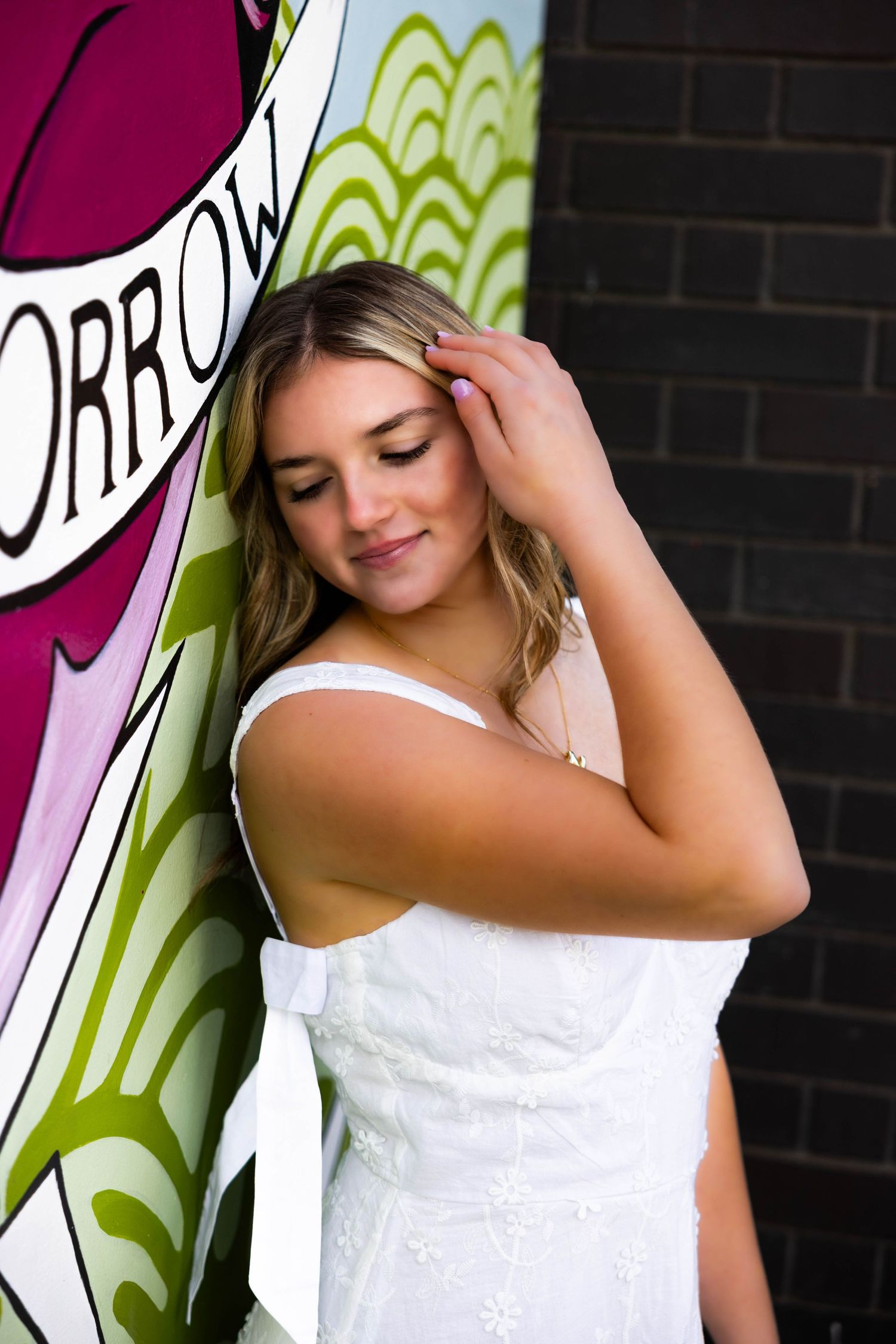 Soft, radiant, and full of confidence—this Senior moment captures beauty in the now, with eyes closed and heart wide open.