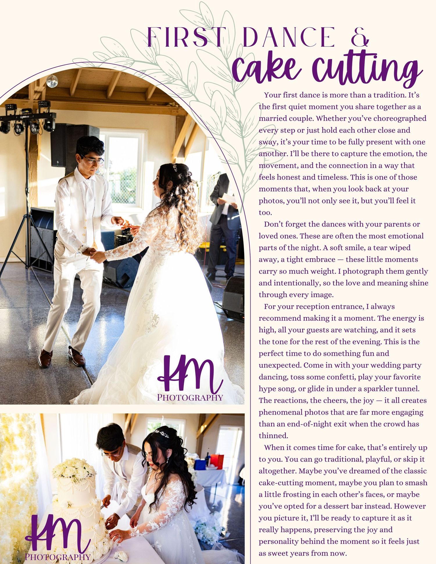 A couple shares a tender moment during their first dance at their wedding reception under an elegant archway.