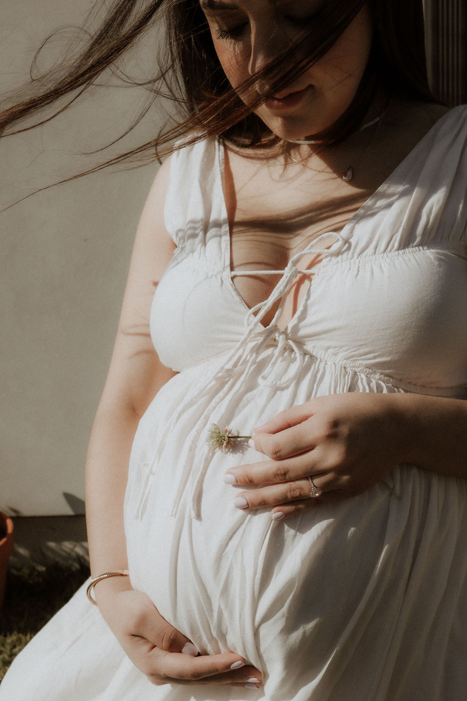 baby bump detail, hands, mom to be, portrait, north austin