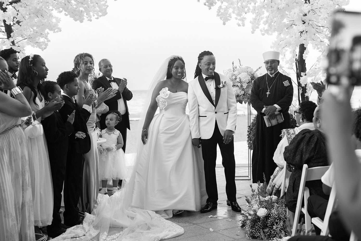 Emotional ceremony moment La Concha Resort destination wedding Puerto Rico