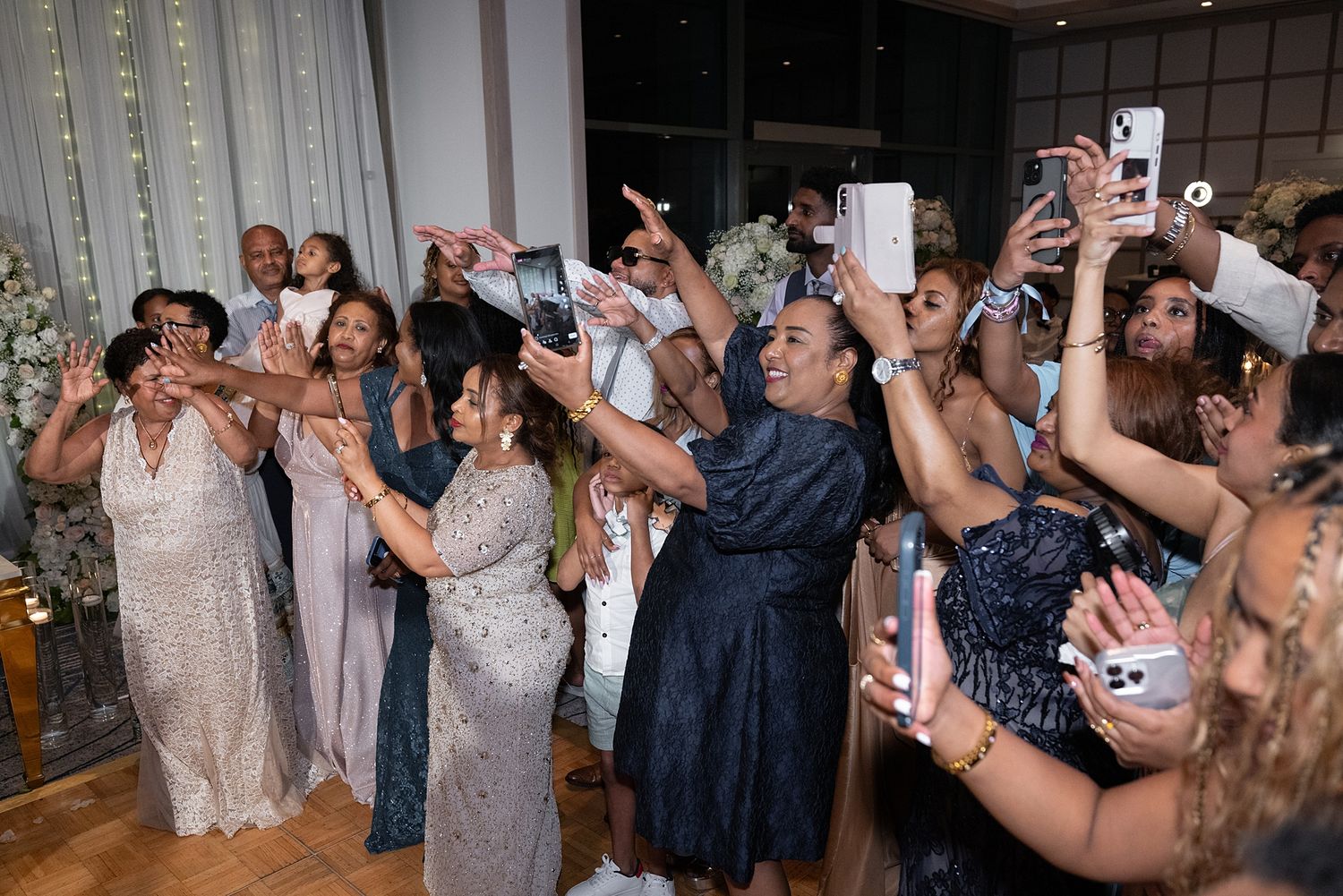 Wedding guests dancing reception La Concha Resort Puerto Rico