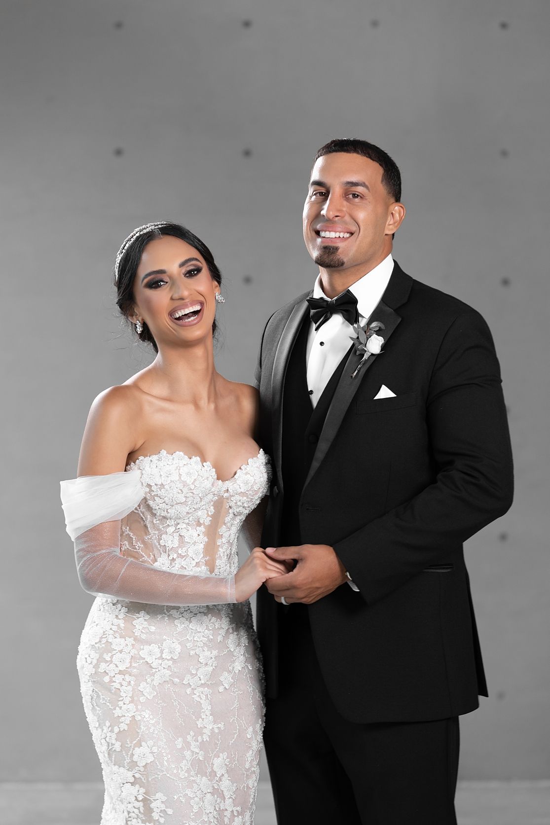 Bride and groom celebrating with confetti — destination wedding photographer Puerto Rico Raymond Vega