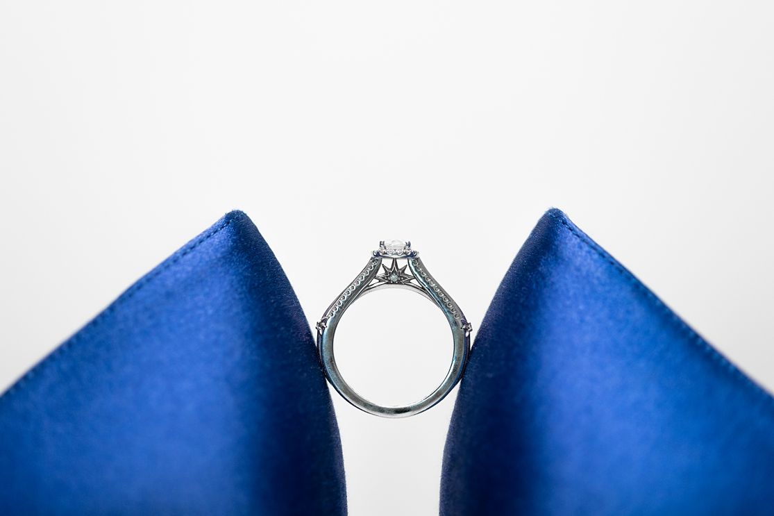 Diamond engagement ring detail shot — Puerto Rico wedding photographer Raymond Vega Photography + Cinema