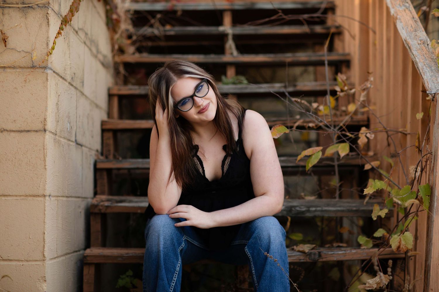 Chaska Minnesota High School Senior Photography with Willow & Wren Photography. Urban meets nature.