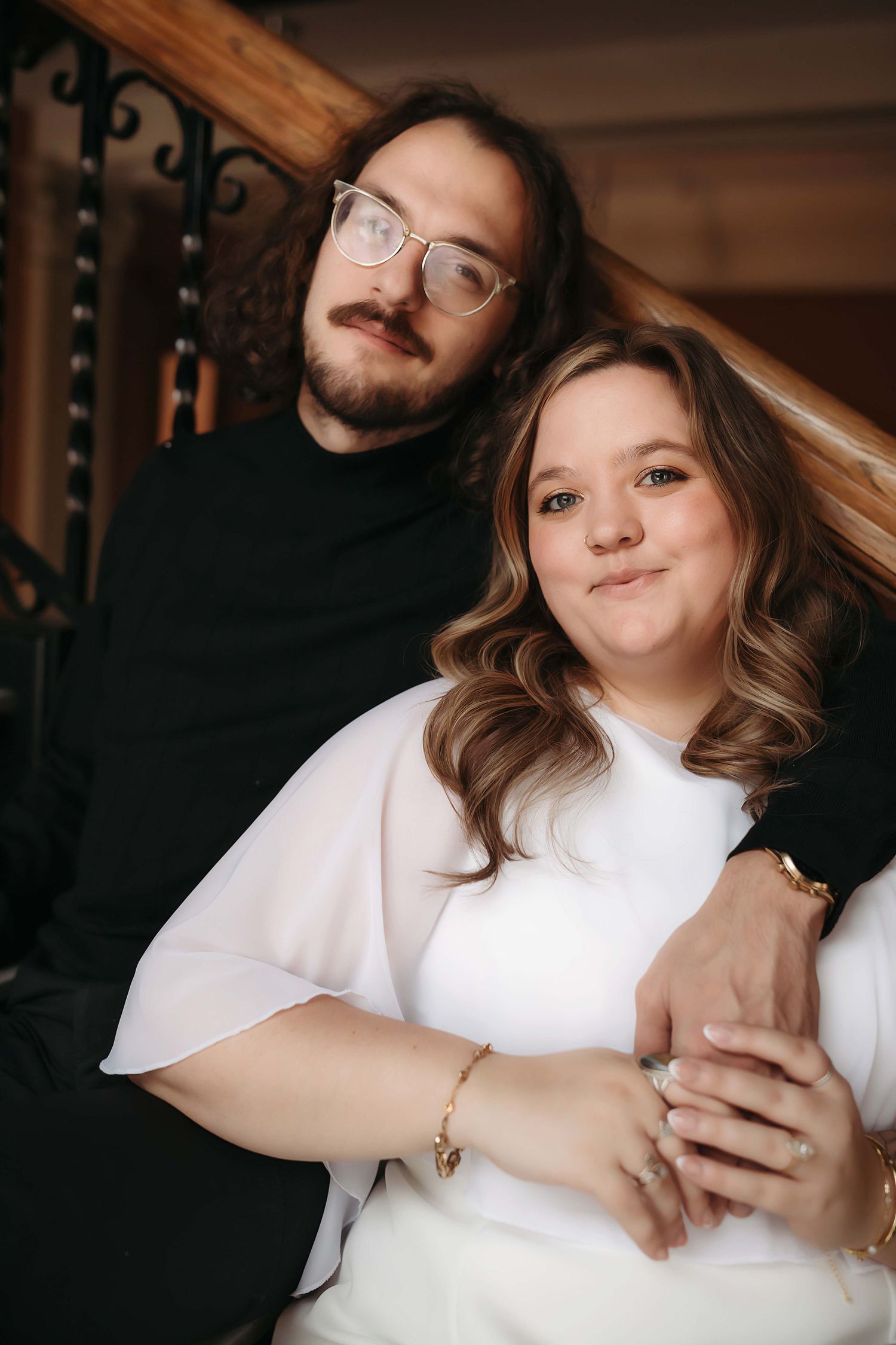 St. Paul Minnesota, Landmark Center engagement portrait session with Willow & Wren Photography.