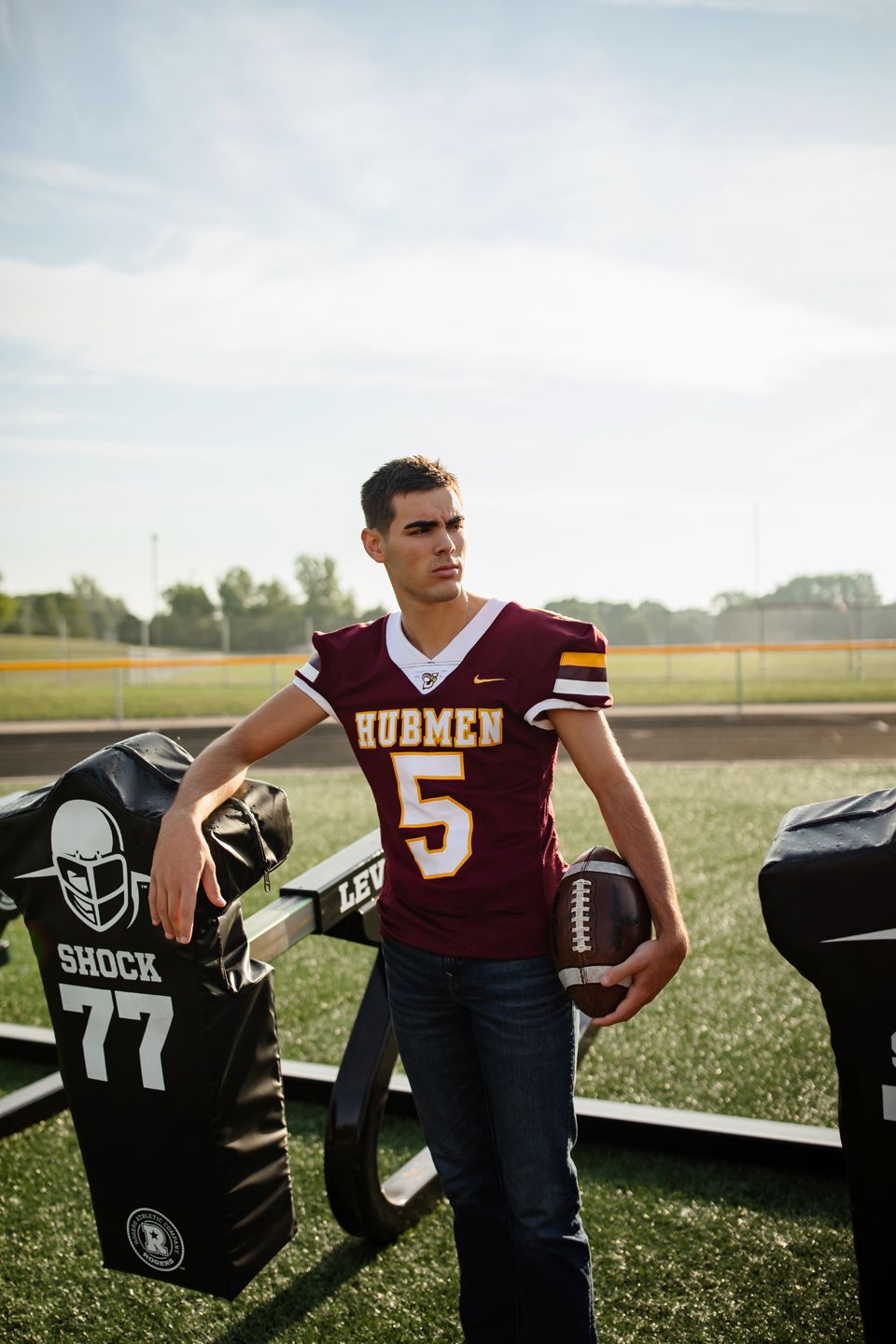 High school senior photography by Willow & Wren Photography in Jordan, Minnesota.  Minnesota sports.