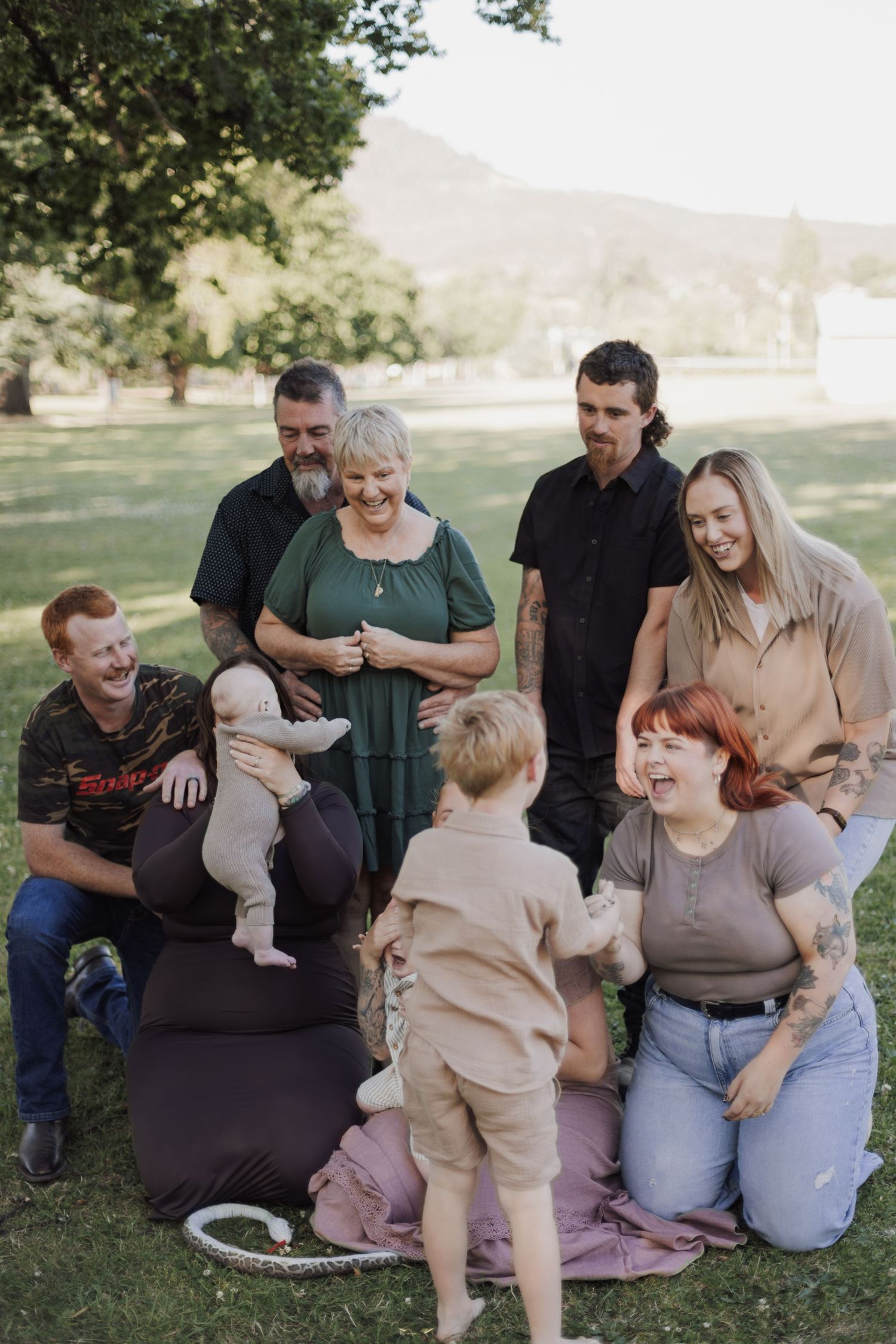 Extended family portrait session