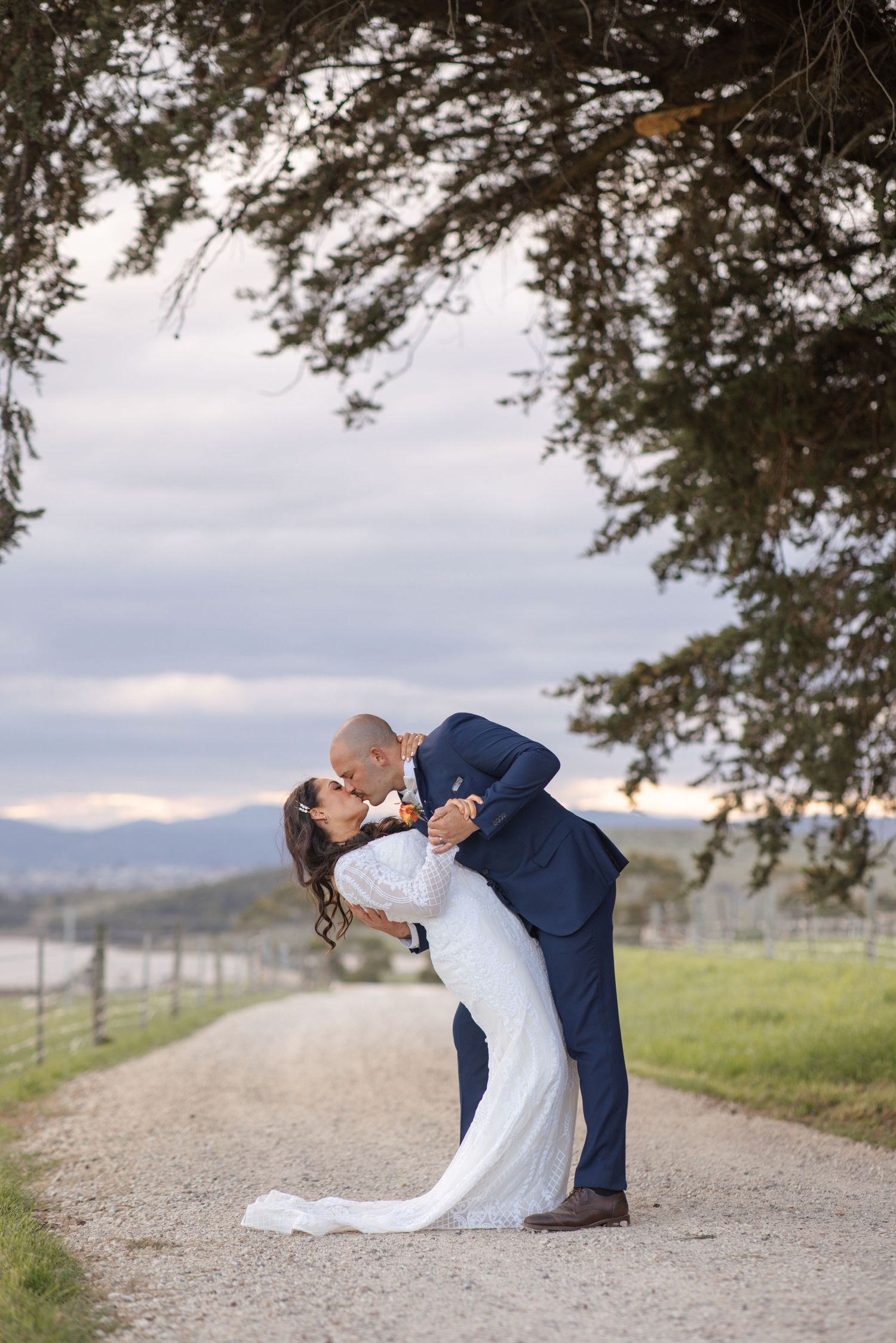 Bride and groom portrait on their wedding day