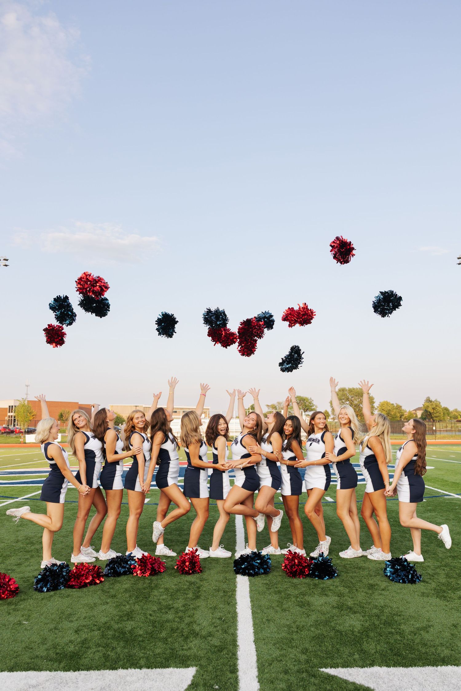 Kansas City Senior Photo Session St. James Academy Lenexa Cheer Team Photos