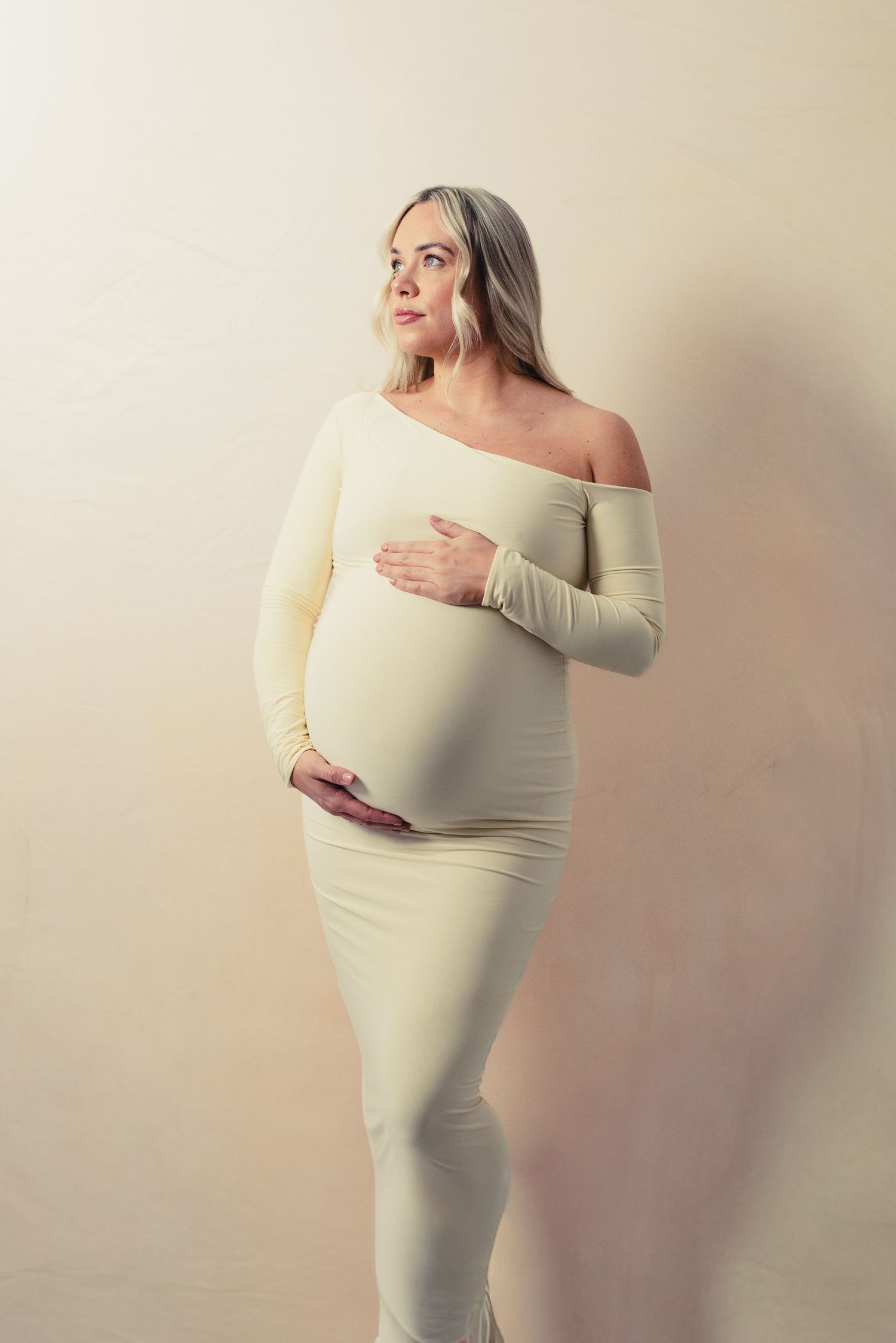 Studio maternity portrait in Liverpool City Centre
