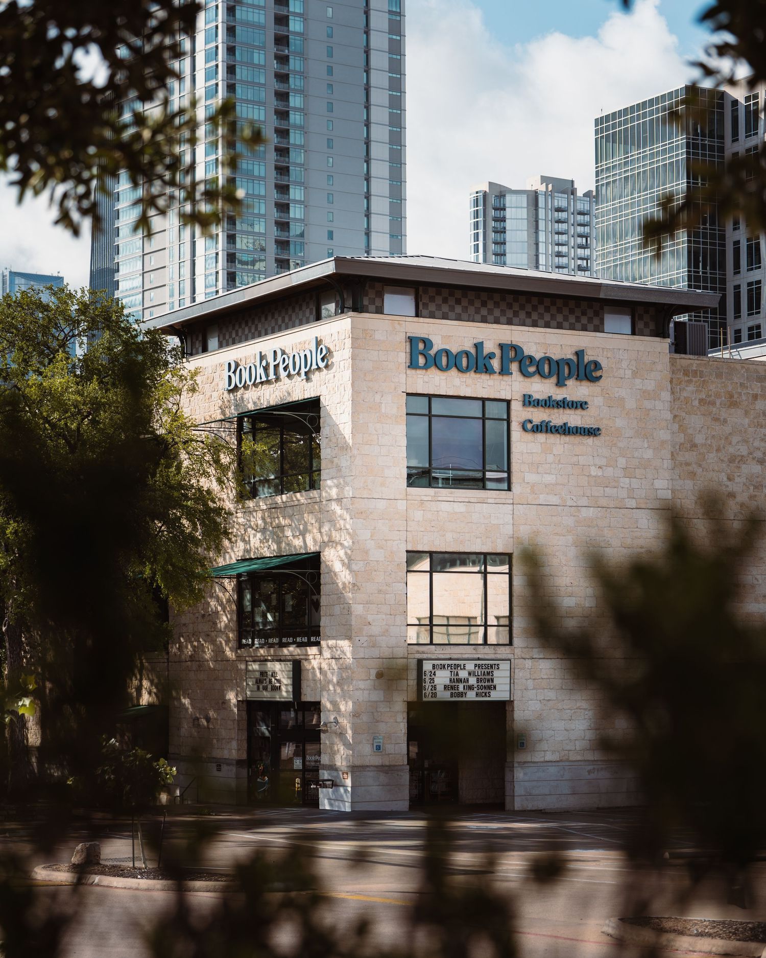 Exterior of BookPeople bookstore in downtown Austin, Texas