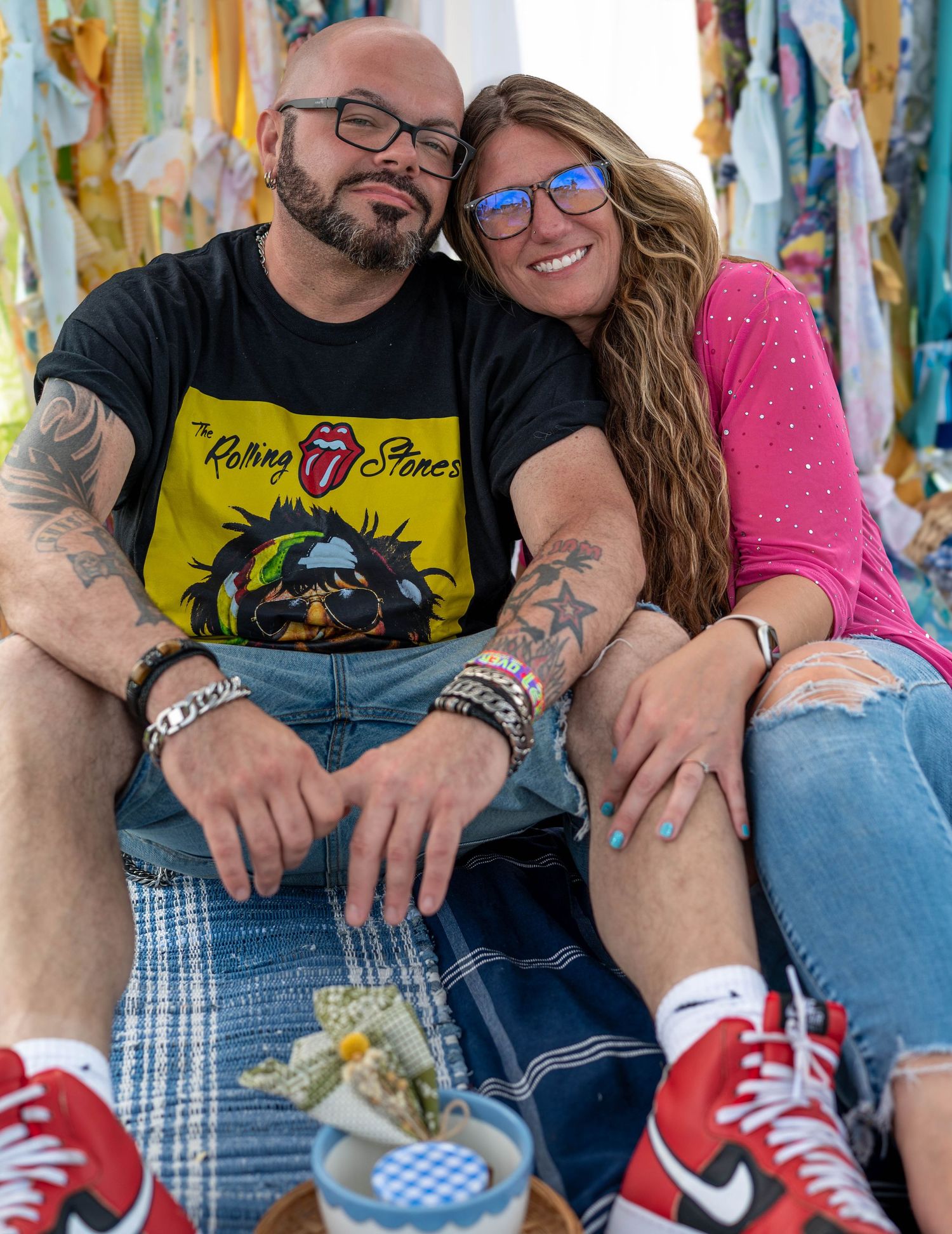 A couple who saw my vendor booth and said 
