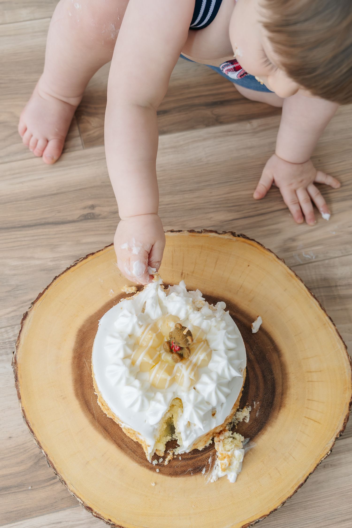 Baby cake smash photography in Cambridge Ontario