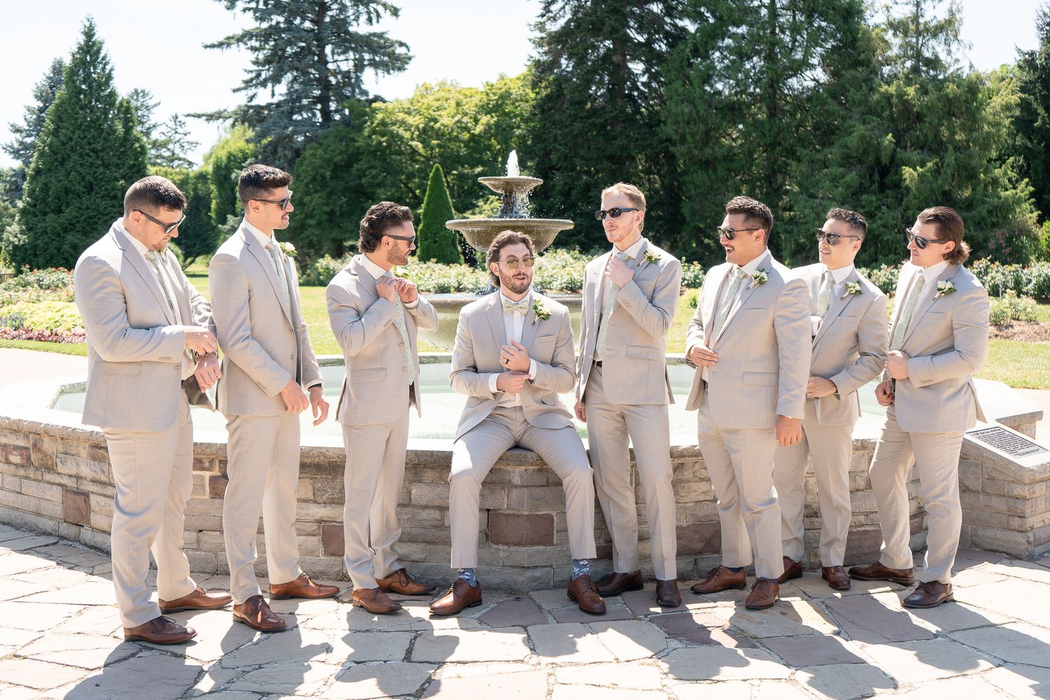 Bridal party wedding photography in Kitchener Ontario capturing natural and emotional moments