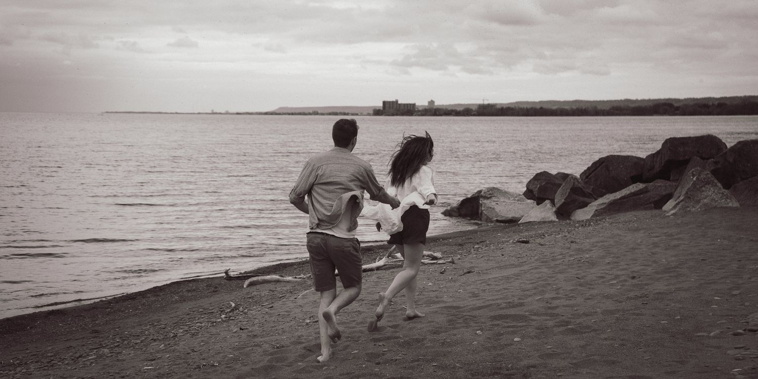 Lifestyle couples photoshoot in Kitchener Ontario outdoors