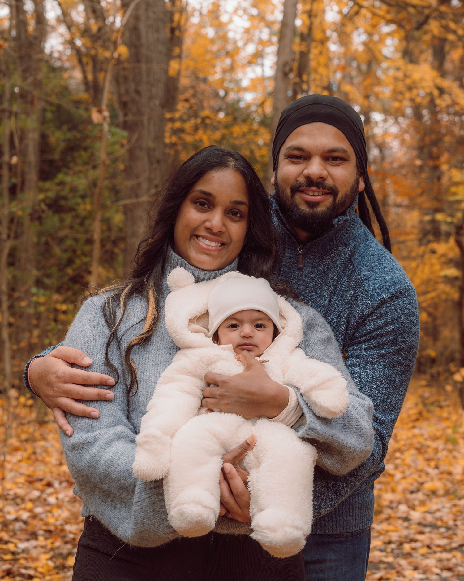 Family Fall Photo, Newborn
