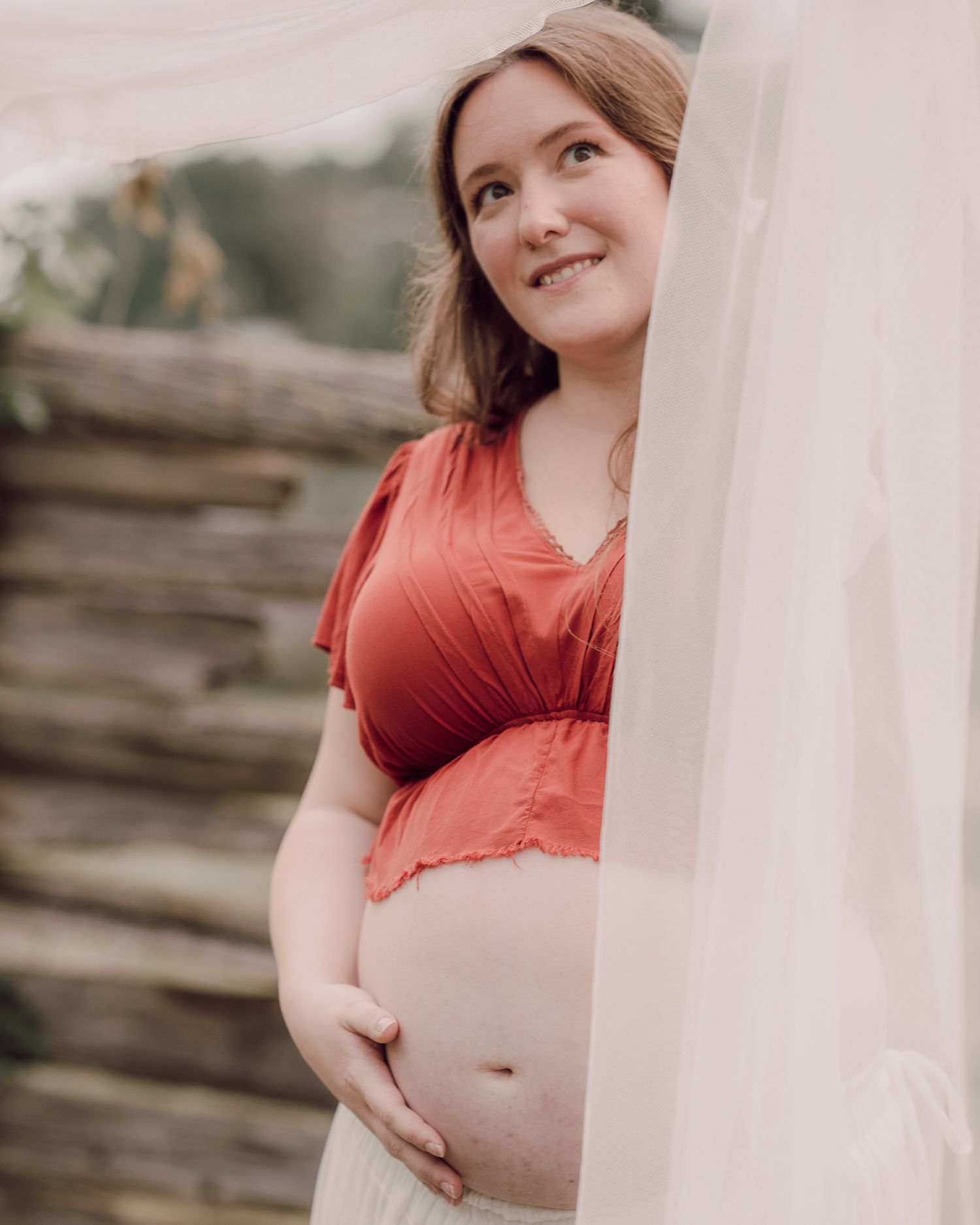 Maternity photography in Waterloo Ontario with soft natural light